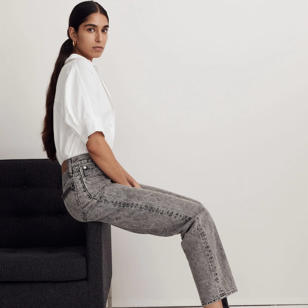 The Perfect Vintage Straight Jean in Acid Wash - Picture 13 of 13